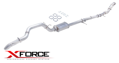 XFORCE 3"" PERFORMANCE EXHAUST SYSTEM TO SUIT MAZDA BT-50 UP UR P5AT TURBO DIESEL 3.2L I5