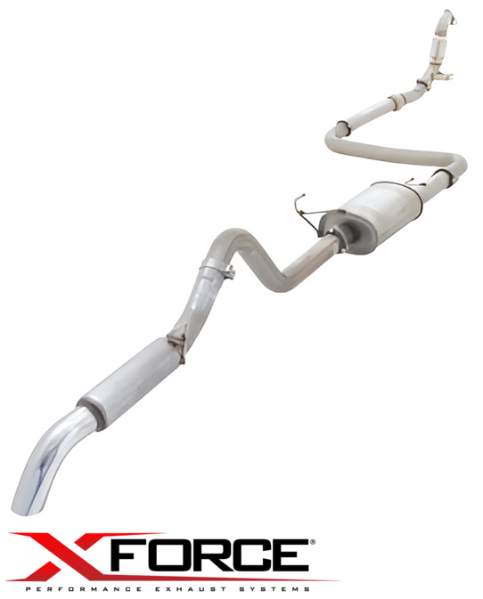 XFORCE 3" PERFORMANCE EXHAUST SYSTEM FOR NISSAN NAVARA D40 YD25DDTI 2.5 I4 FROM 08/2008 TILL 07/2015
