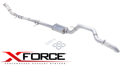 XFORCE 3" TURBO BACK EXHAUST SYSTEM TO SUIT MAZDA BT-50 UN WEAT 3.0 I4 SUITS CHASSIS UNY0E3 AWD ONLY
