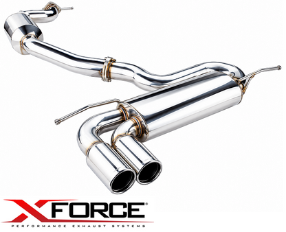 XFORCE 3" TURBO BACK EXHAUST SYSTEM TO SUIT VOLKSWAGEN GOLF MK.5 AXX BWA TURBO 2.0L I4 HATCHBACK ONLY