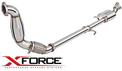 XFORCE 3" TURBO BACK EXHAUST SYSTEM WITH MUFFLER TO SUIT MITSUBISHI TRITON MN 4D56T TURBO DIESEL 2.5L I4 FROM 09/2009 UTE & CAB CHASSIS