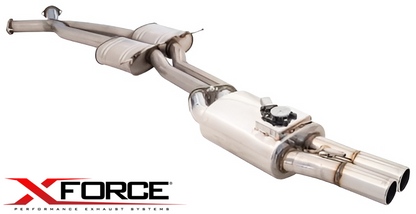 XFORCE 3" TWIN CATBACK EXHAUST SYSTEM WITH VAREX VALVES TO SUIT HOLDEN COMMODORE VU LS1 5.7L V8 UTE