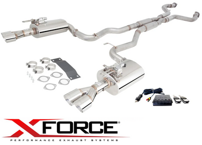 3" TWIN CAT EXHAUST SYSTEM W/ VAREX VALVED MUFFLER FOR HOLDEN COMMODORE VE L76 L77 6.0 V8 EXCEPT UTE