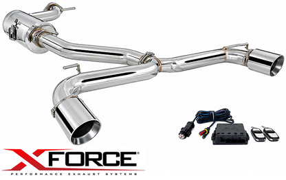 XFORCE 3" VAREX CATBACK EXHAUST SYSTEM TO SUIT VOLKSWAGEN GOLF MK.7 CHHB CHHA TURBO 2.0L I4