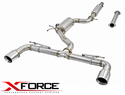 XFORCE 3" VAREX CATBACK EXHAUST SYSTEM TO SUIT VOLKSWAGEN GOLF MK.7 MK.8 CHHB CHHA DJHB DLBA DNPA DRNA TURBO 2.0L I4