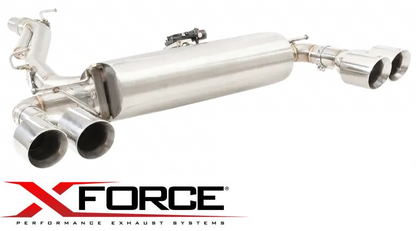 XFORCE 3" VAREX VALVED CATBACK EXHAUST SYSTEM TO SUIT VOLKSWAGEN GOLF MK.7 CJXB CJXC DJHB TURBO 2.0L I4 HATCHBACK ONLY