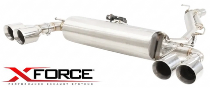 XFORCE 3" VAREX VALVED CATBACK EXHAUST SYSTEM TO SUIT VOLKSWAGEN GOLF MK.7 CJXB CJXC DJHB TURBO 2.0L I4 HATCHBACK ONLY