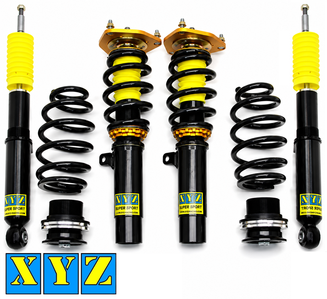 XYZ RACING SUPER SPORT COMPLETE COILOVER KIT TO SUIT VOLKSWAGEN GOLF MK.5 WAGON HATCHBACK DESIGNED FOR 4WD MODELS WITH 55MM STRUTS